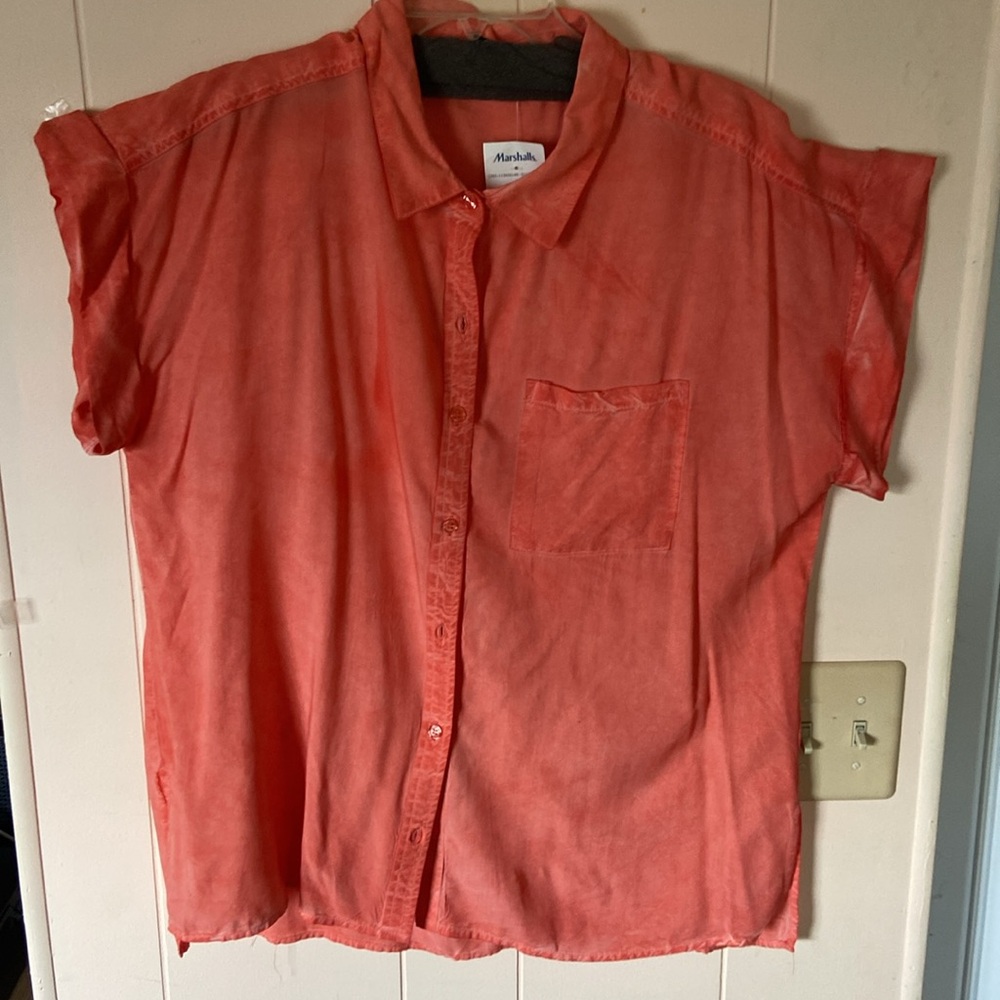 Velvet Heart Coral Short Sleeve Shirt